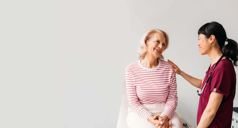 Senior Woman at Doctor Checkup