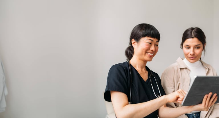 Young Woman on Checkup at Her Doctor